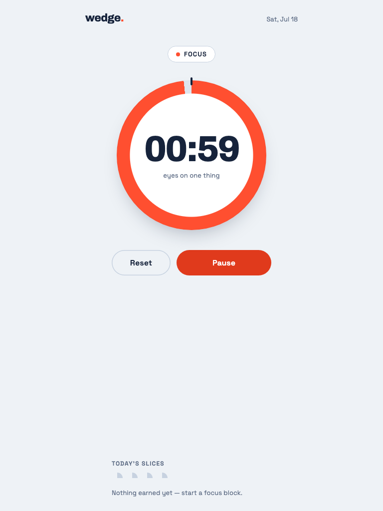 Pomodoro app at 768×1024